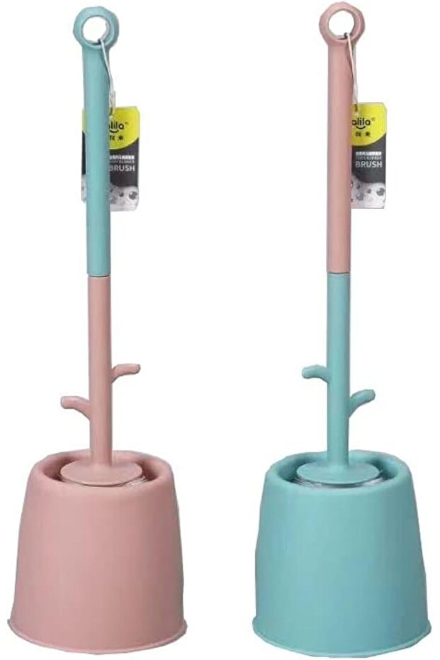 Toilet brush set -pink