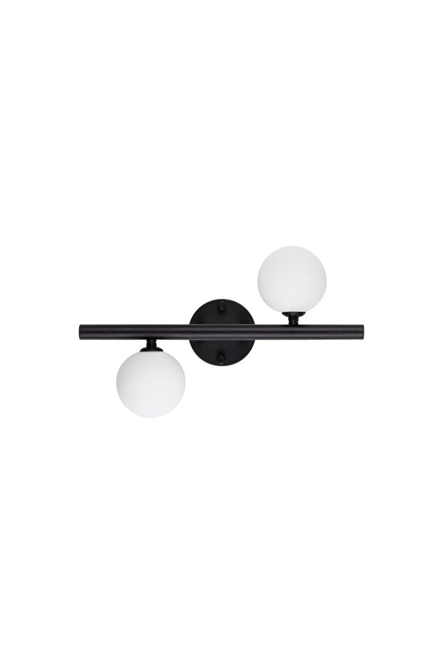 Domino Stylish Metal Body Sconce with Black Finish for Reading and Relaxation