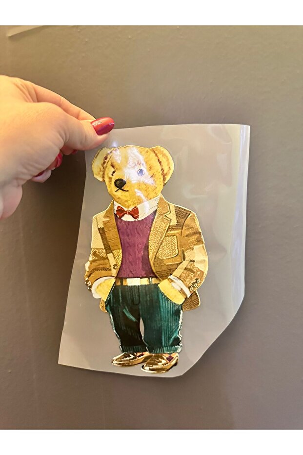 Iron-On Bear Transfer Print Arma 21X11 cm