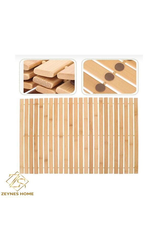 Bambu Kapı Önü Kaymaz Mat Paspas - 5