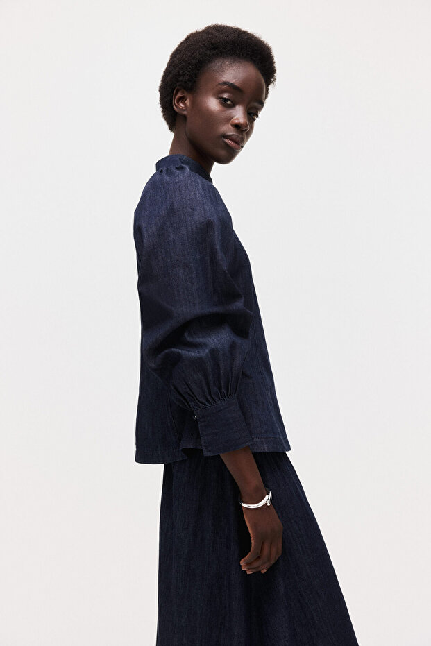 Pamuklu Kot Bluz - 4