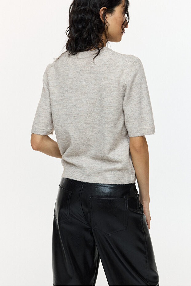 İnce Triko Tişört - 5