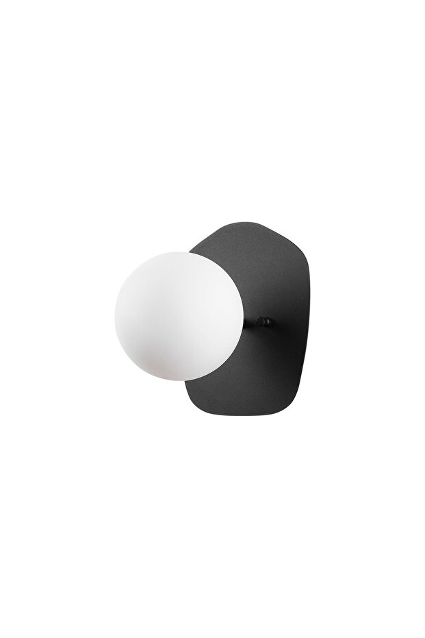 Black Sconce Wall Lamp with Tufts E14 Compatible 25X25X20 cm Bedroom and Living Room