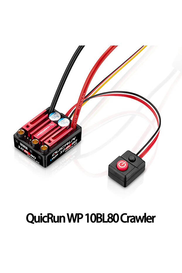 QuicRun WP 10BL80 HobbyWing QuicRun WP 10BL80 Waterproof ESC for 1/10 RC Car 2-4S LiPo 80A Compatibl