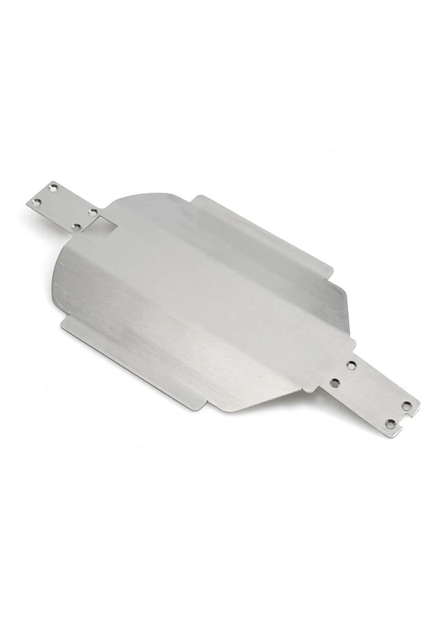 Silver Mjx Hyper Go 16207 16208 16209 16210 H16 Stainless Steel Skid Plate Chassis Armor Gearbox Pro