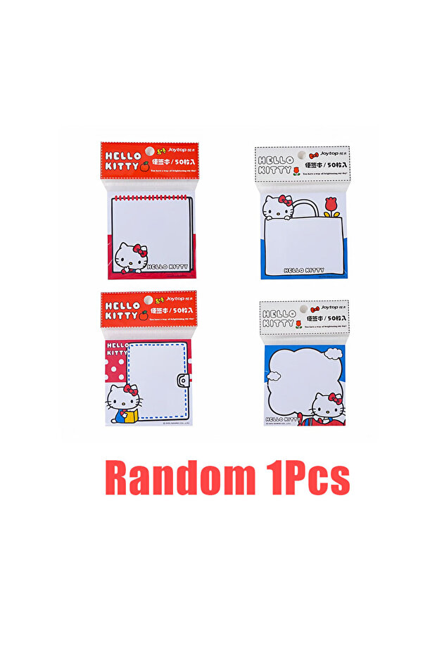 Joytop Random 1Pcs Genuine Sanrio Anime Hello Kitty Cartoon Memo Pad KT Cat Memo Pad Handbook Notepa
