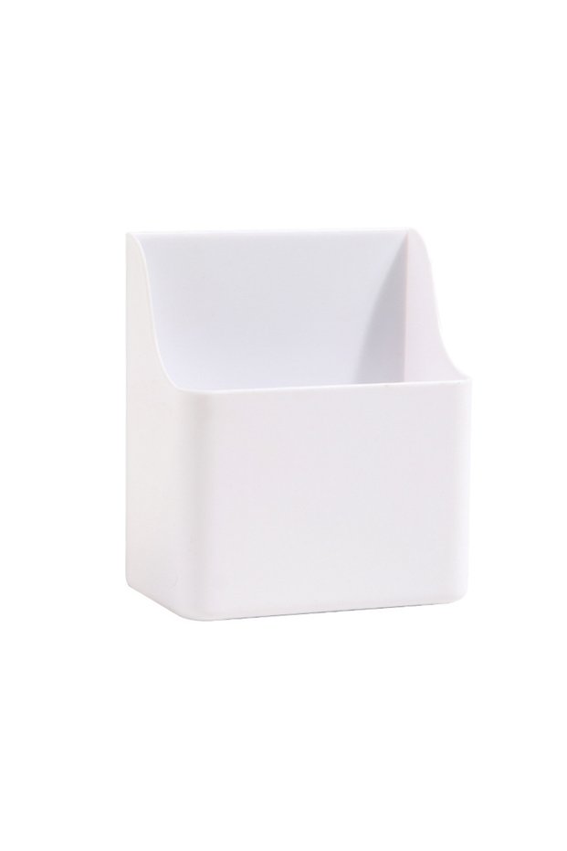 white Magnetic Whiteboard Pen Storage Box with Large Capacity and Multi-functional Magnetic Pen Hold
