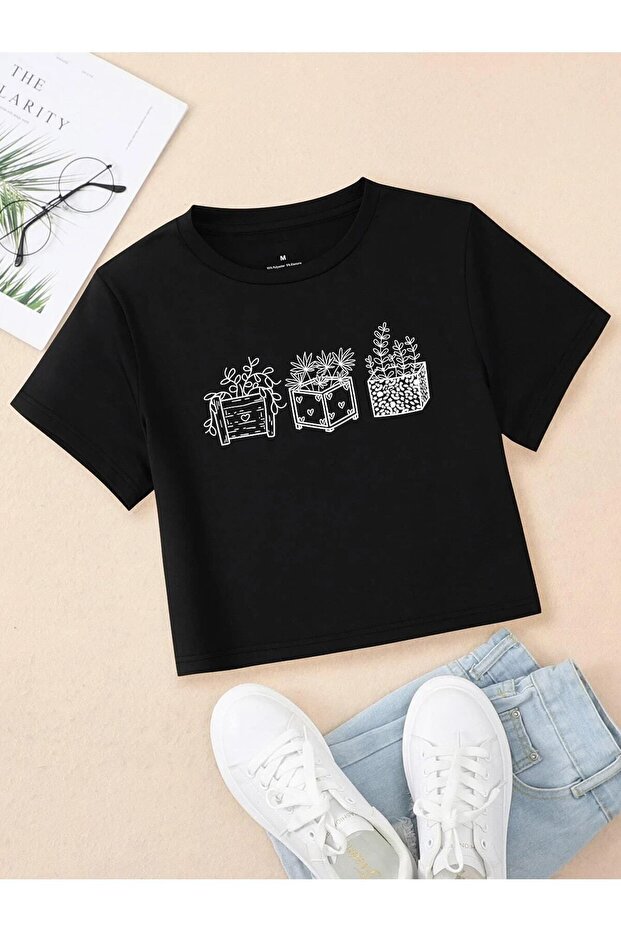 تيشيرت قصير مطبوع - 1