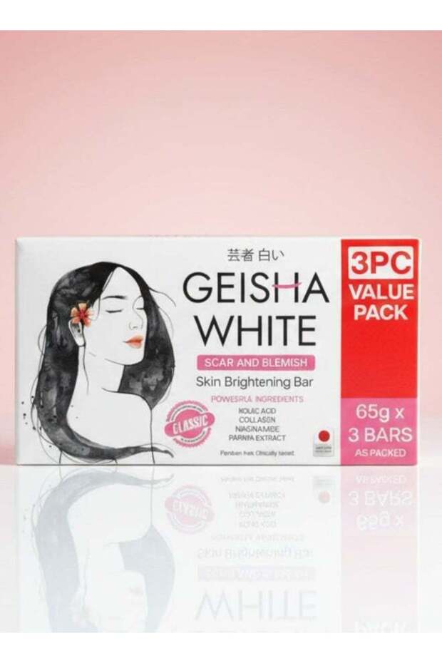 White Classic Scar and Blemish Skin Brightening Bar 3 Piece Value Pack