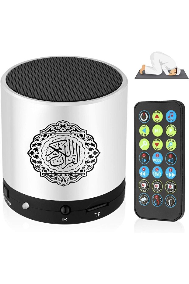 Portable with Remote Control MP3 Player 8GB TF FM Quran Translator USB Rechargeable