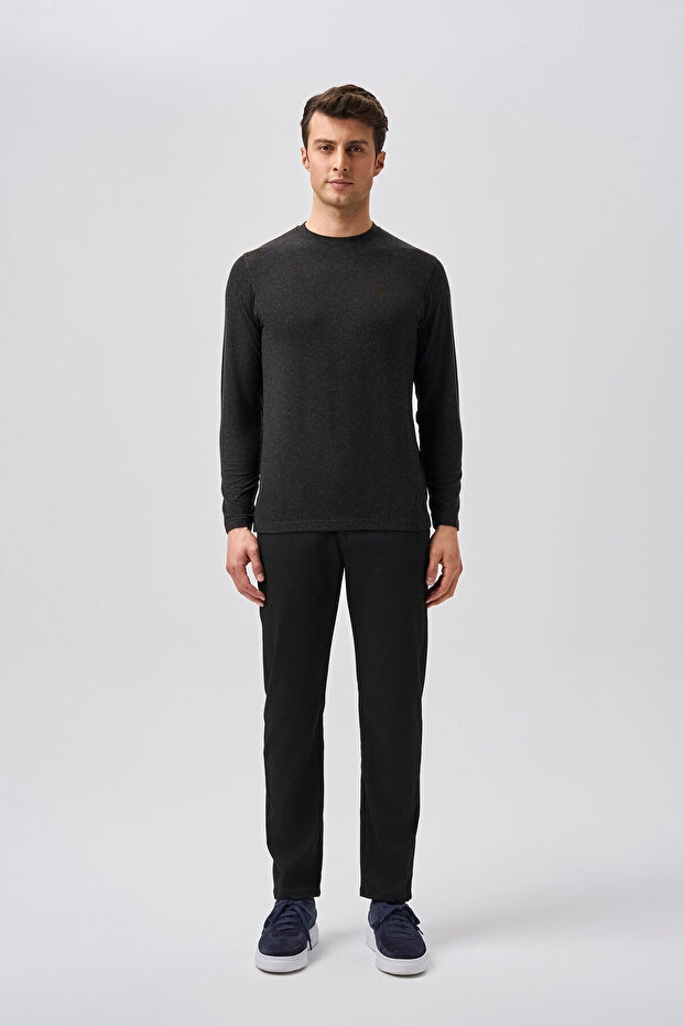 Studio Erkek Bisiklet Yaka Triko Sıyah - 1