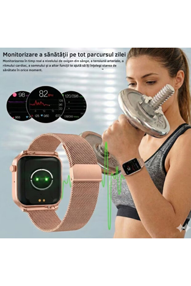 Ceas inteligent T12 Pro roz - 5