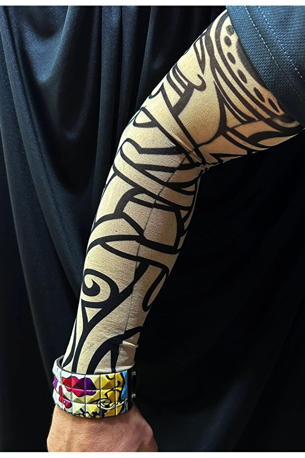 Wearable Arm Tattoo Socks Tattoo 3D Printed Arm Leg Tattoo 2 Pieces Model 12
