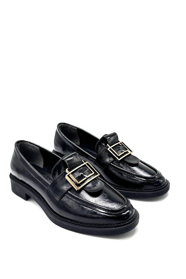 Park Moda Buckle Detailed Gülük Women's Shoes Black