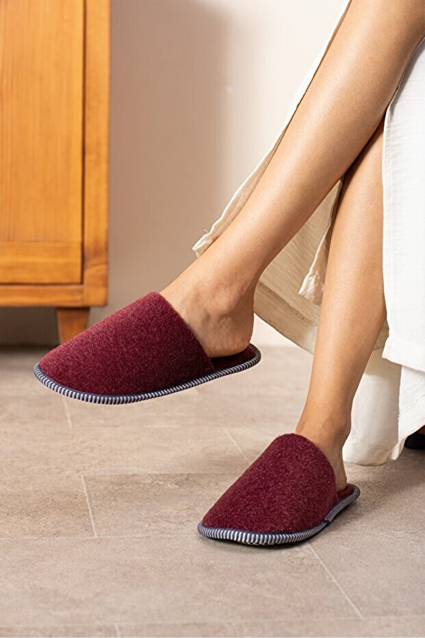 Felt Comfort Sole Soft Closed Front Winter Women's House Slippers