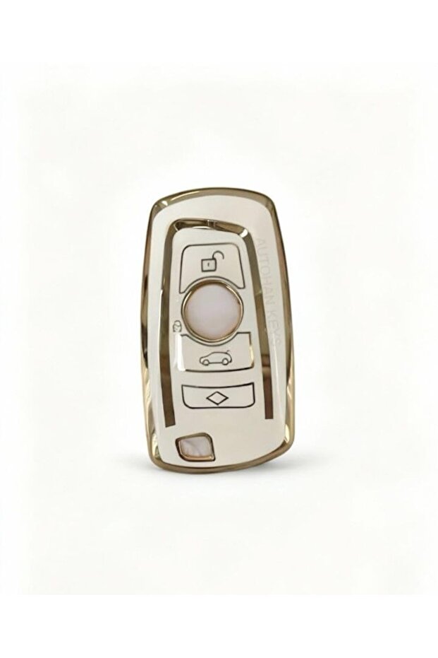 For Bmw F10 F30 Silicone Smart Key Case Cover White