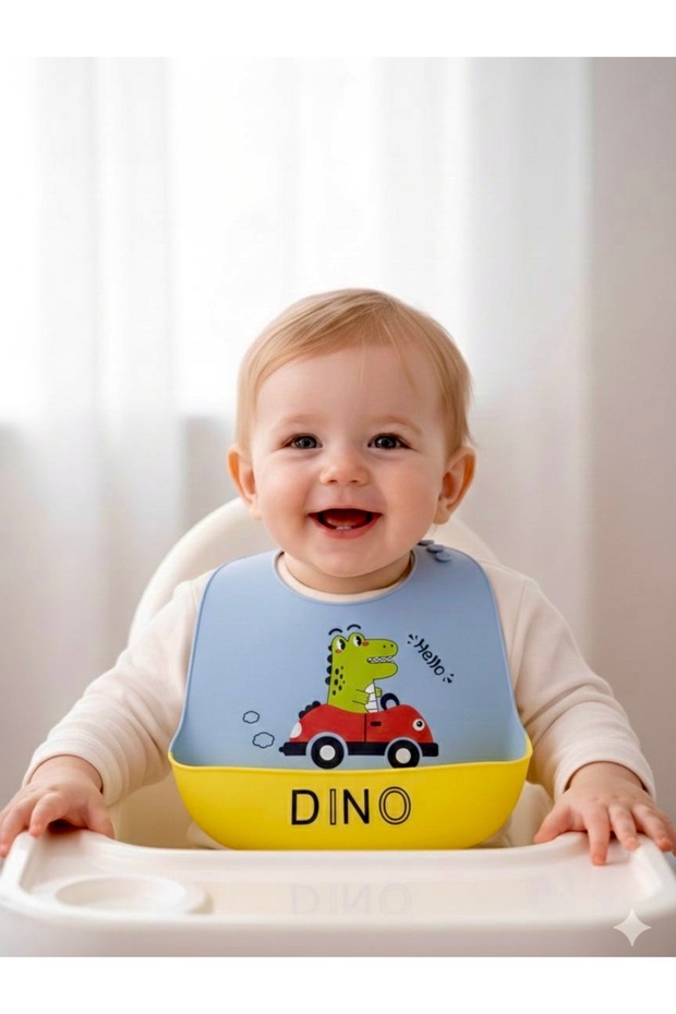 Silicone Baby Bib Children's Bib Stain-Proof Washable