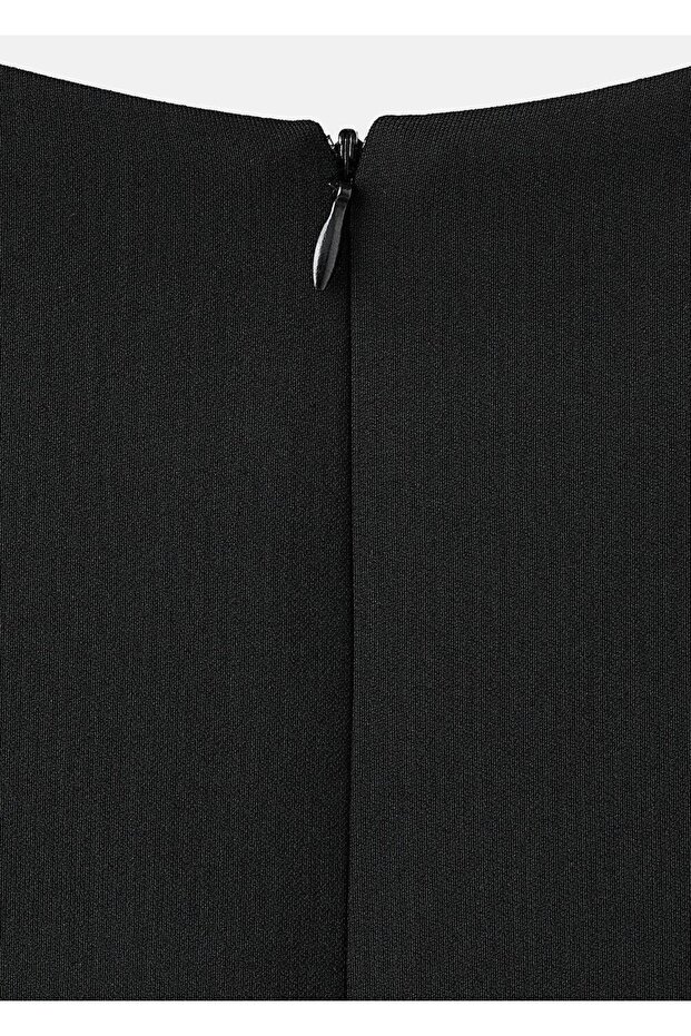 Crop kumaş yelek - 7