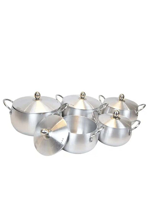 5-Piece Cookware Set Silver