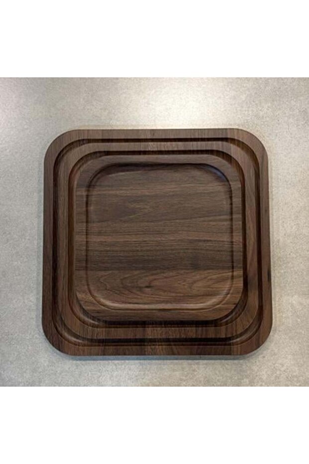 Rectangular Wooden Tray Set - 1