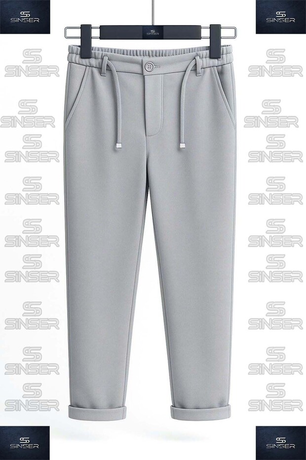 Girl's Pants with Elastic Waist and Lycra Folded Legs2