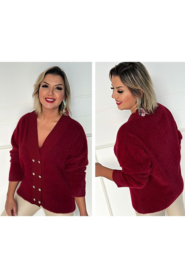 Angora Sakallı Hırka - 1