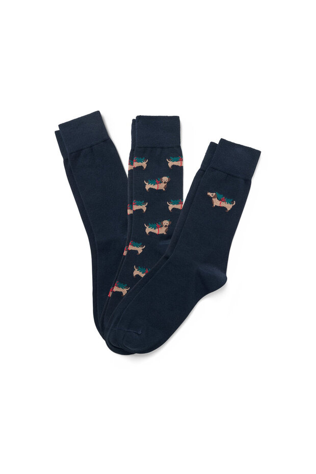 Erkek Çorap, 3lü, Köpek - 1