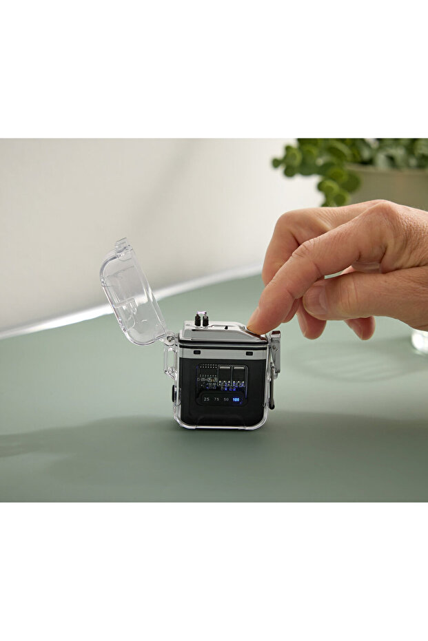 Elektrikli USB Çakmak, Gümüş - 2