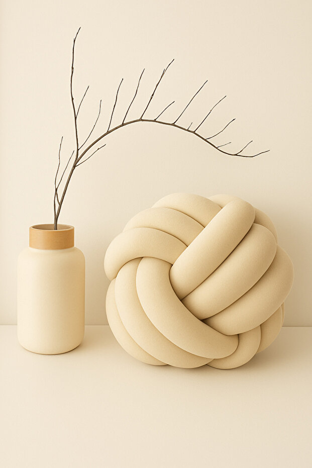 وسادة زخرفية على شكل عقدة - 1