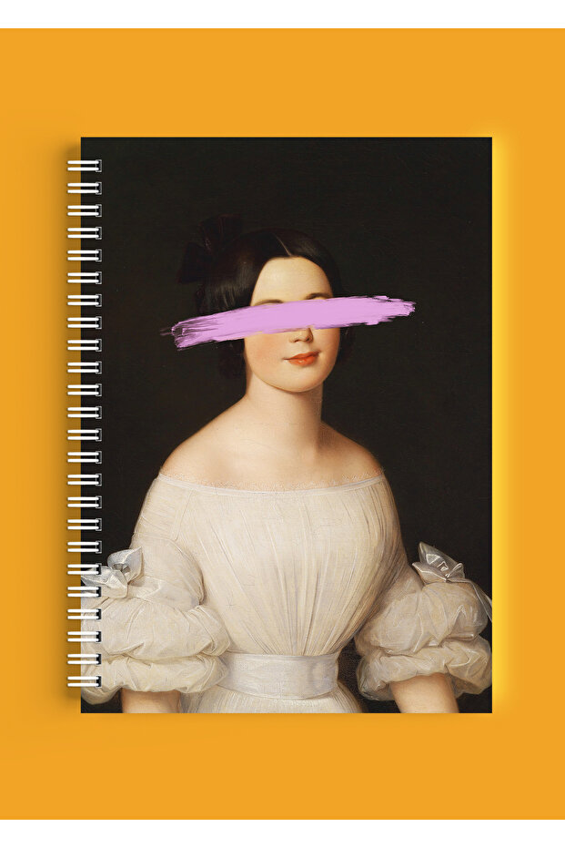 A4 Spiral Notebook - Unlined School Notebook - 80 Sheets / 160 Pages - Baroque Period Poster Cover