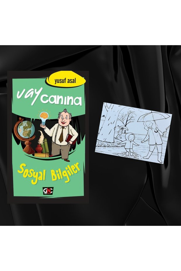 Vay Canına Sosyal Bilgiler / Hardcover / Postcard Painting Gift