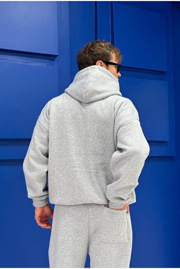 Basic Premium Zip Hoodie Oversize - 6