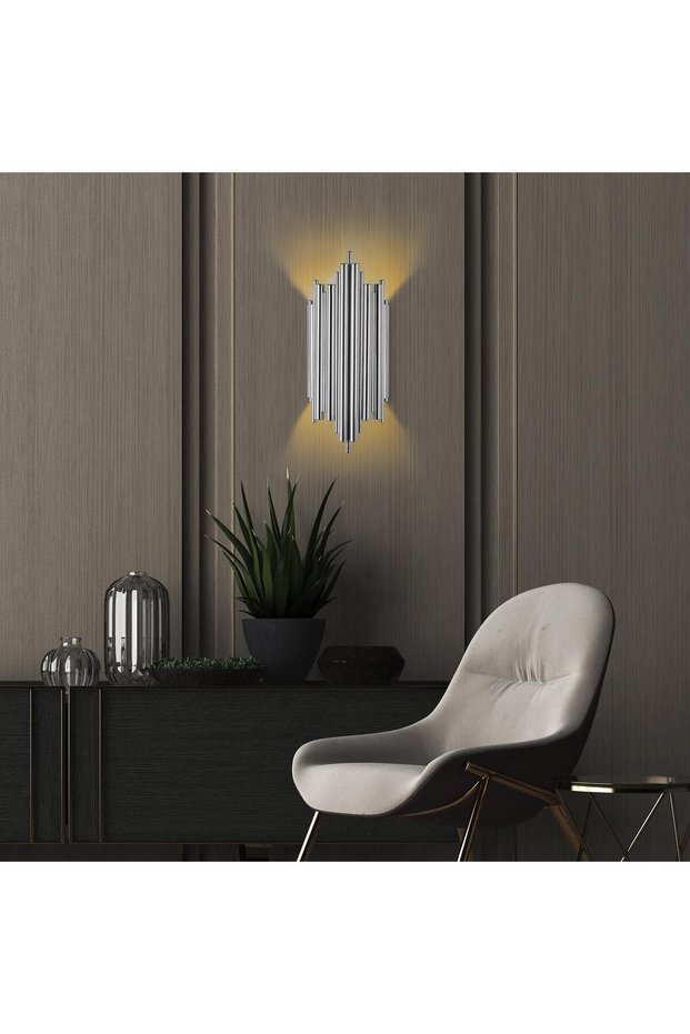 Reis Stylish Metal Body Sconce, E14 Compatible for Bedroom and Living Room