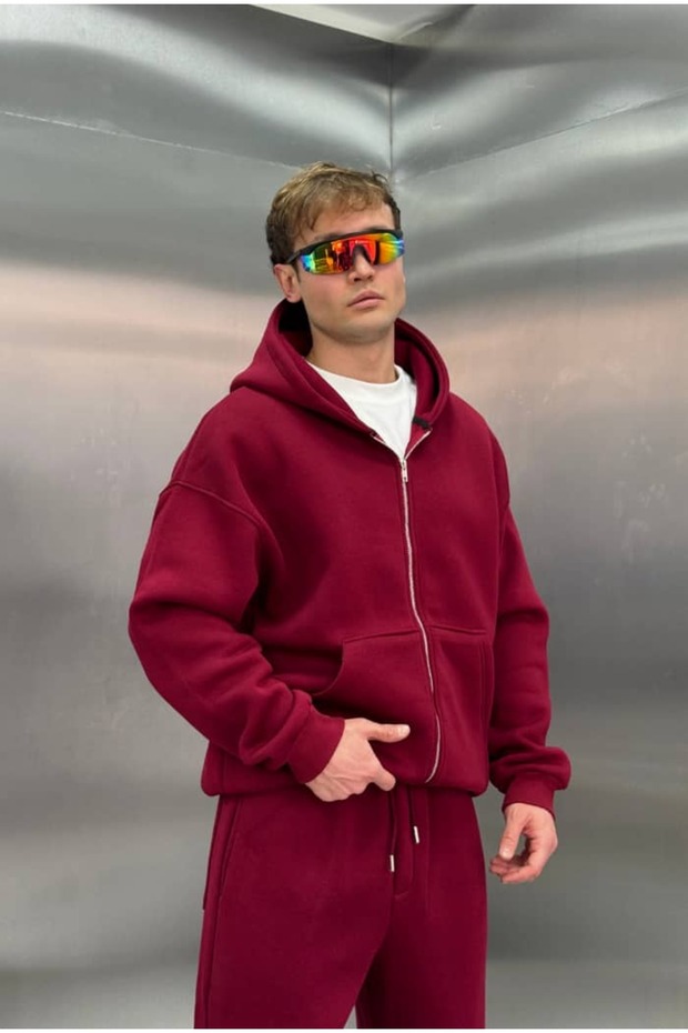 Basic Premium Zip Hoodie Oversize - 4