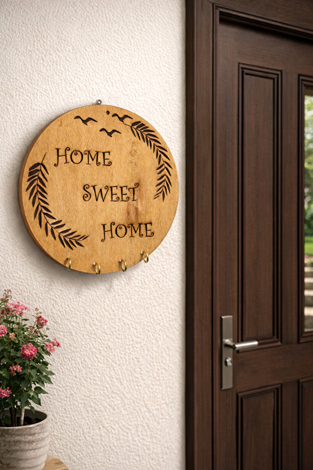 Kayın Ağacı Anahtar Askılığı - 2