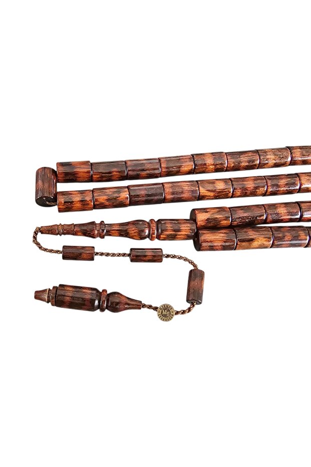 Cut Snake Wood Prayer Beads Lt1491