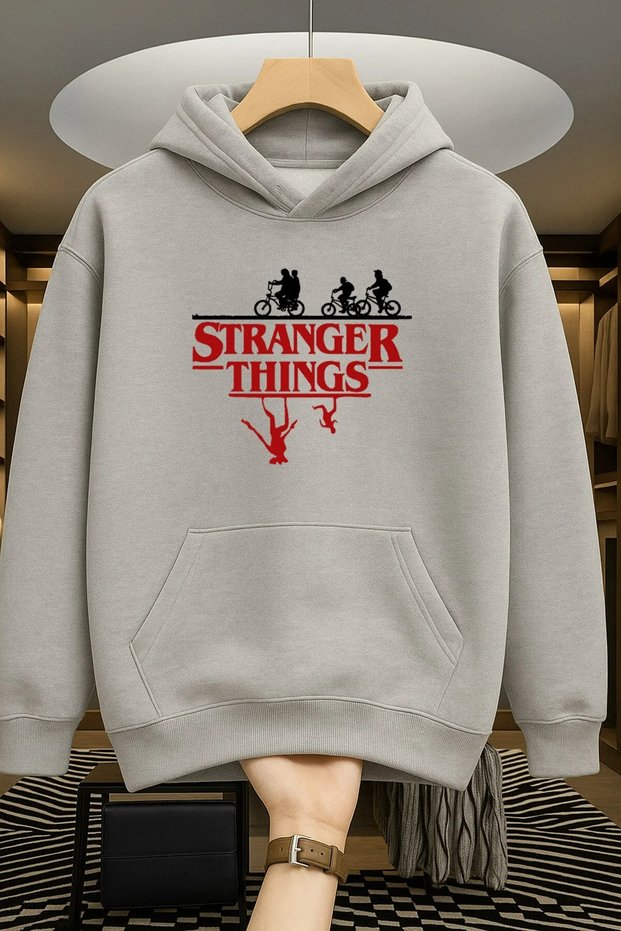 New Season Stranger Special Series Design Hooded Cotton Sweatshirt Women Men Unisex