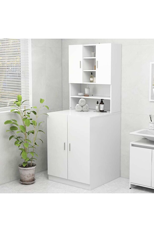 Washing Machine Cabinet White
