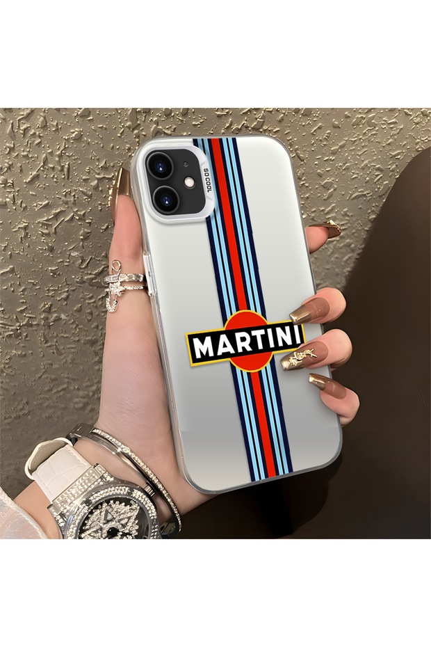 iPhone 12 Compatible Car Patterned Silicone Edge Hard Back Anti Fall Phone Case