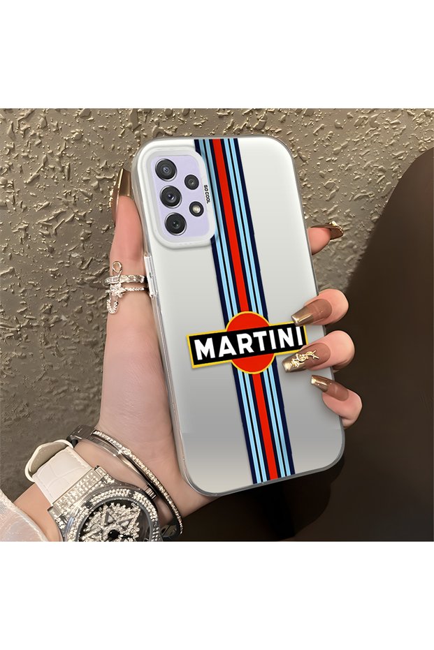 Samsung Galaxy A72 Compatible Car Patterned Silicone Edge Hard Back Anti-Fall Phone Case