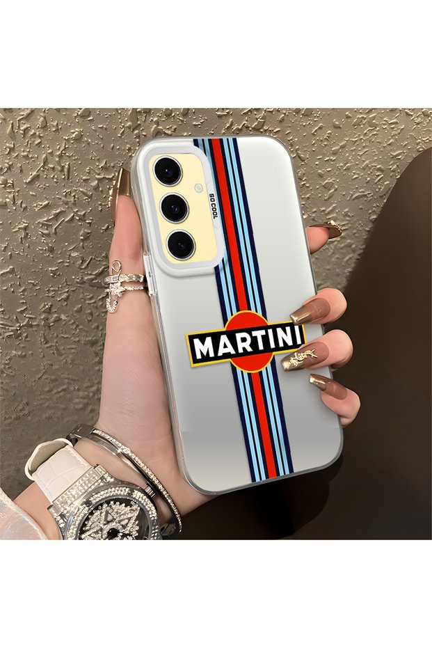 Samsung Galaxy S24 Fe Compatible Car Patterned Silicone Edge Hard Back Anti-Fall Phone Case