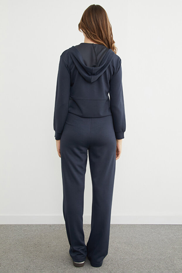 Basic Kapüşonlu Çimalı Modal Eşofman Takımı - 8
