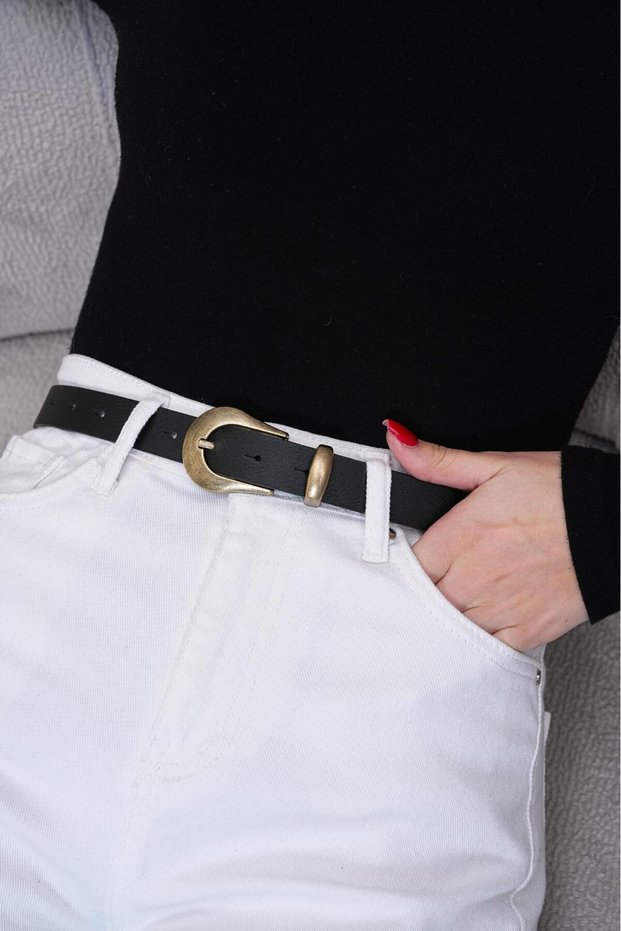 Oval Buckle Women's Belt Trouser Belt Jeans Belt Coat Belt Dress Belt