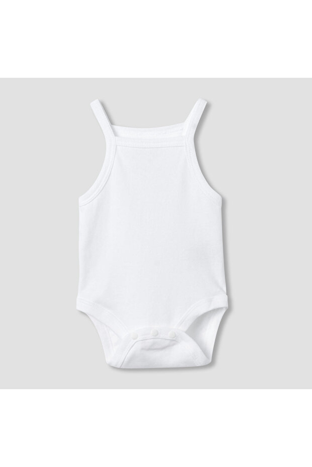 طقم بدلة جسم سادة بدون أكمام - 7 قطع - 8