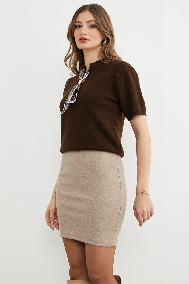 Basic Kaşe Kalem Etek - 4