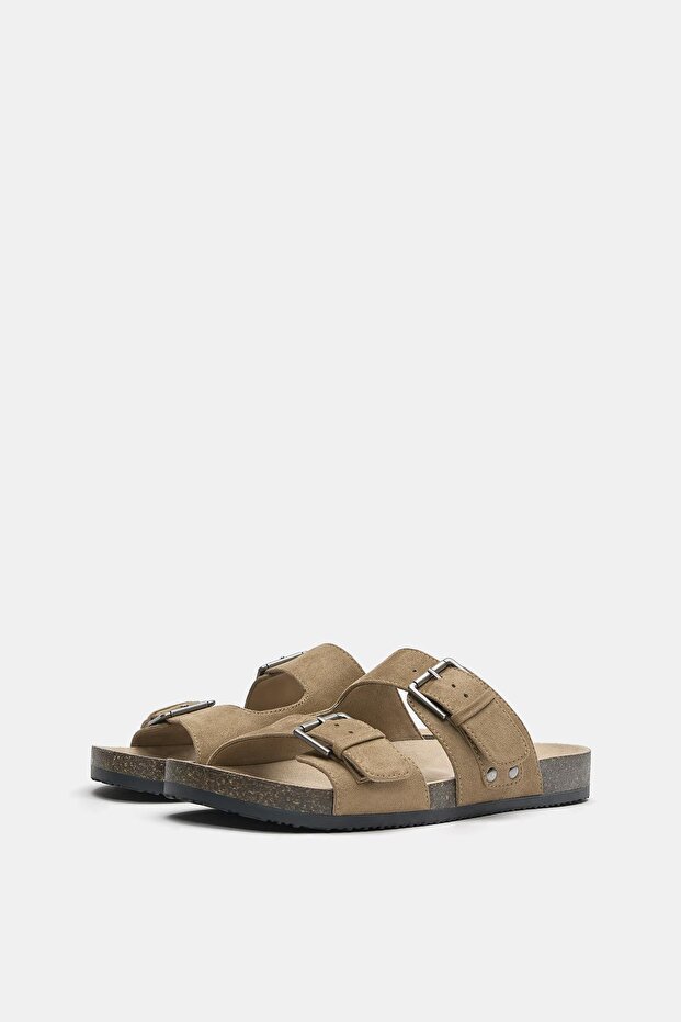 Tokalı bantlı sandalet - 3