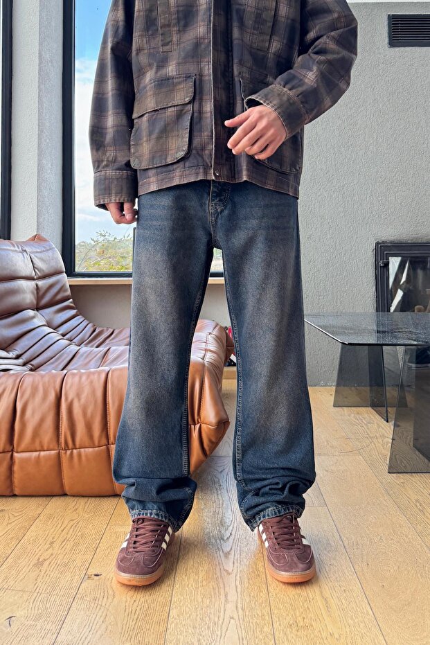 Regular Trousers Navy Blue