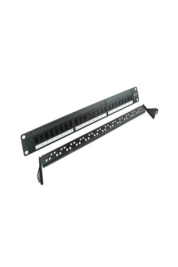24 Port Cat5e Cat6 Patch Panel Boş - 1