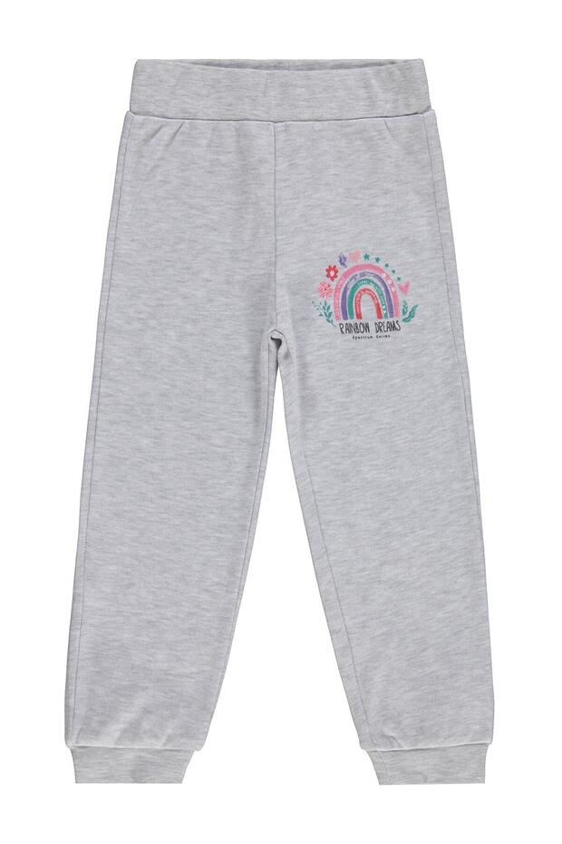 Rainbow Printed Sweatpants for 2-5 Years Old - Gray 4-5 Years Old
