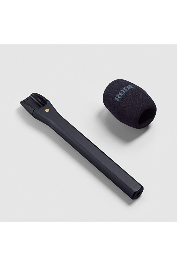 Interview Micro Kablosuz Yaka Mikrofonu El Mikrofonu Aparatı - Siyah - 2